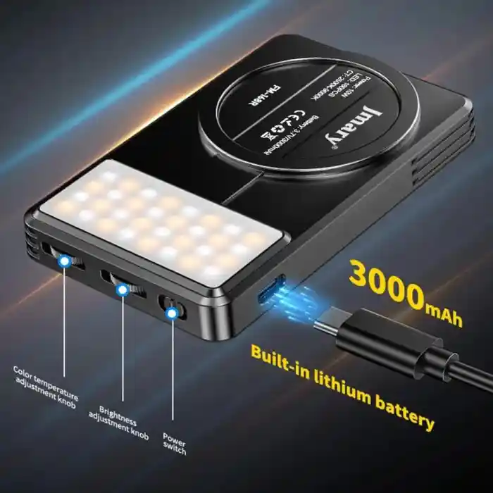 JMARY FM-168R Dual Color LED Video Light for Photography & Videography